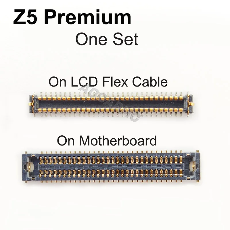 Aocarmo LCD Display Flex Cable FPC Male Female Connector Plug On Motherboard For Sony Xperia Z5 Premium Z5P Plus E6883/53/33