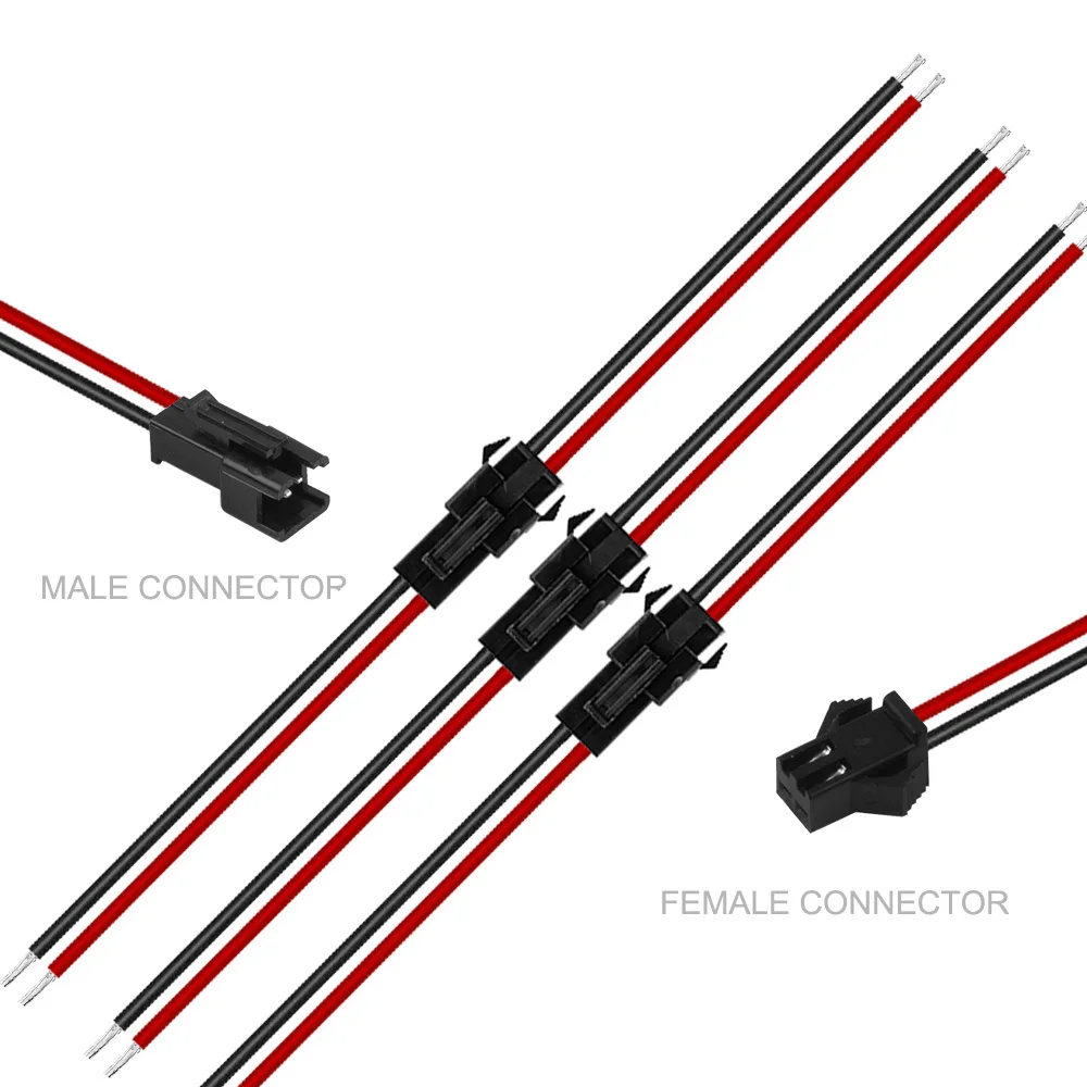 2Pin 3Pin 4Pin 5Pin led strip light Connector Male & Female Wire for Single RGB RGBW WS2812/WS2811/WS2815 IC LED Strip 5 Pairs