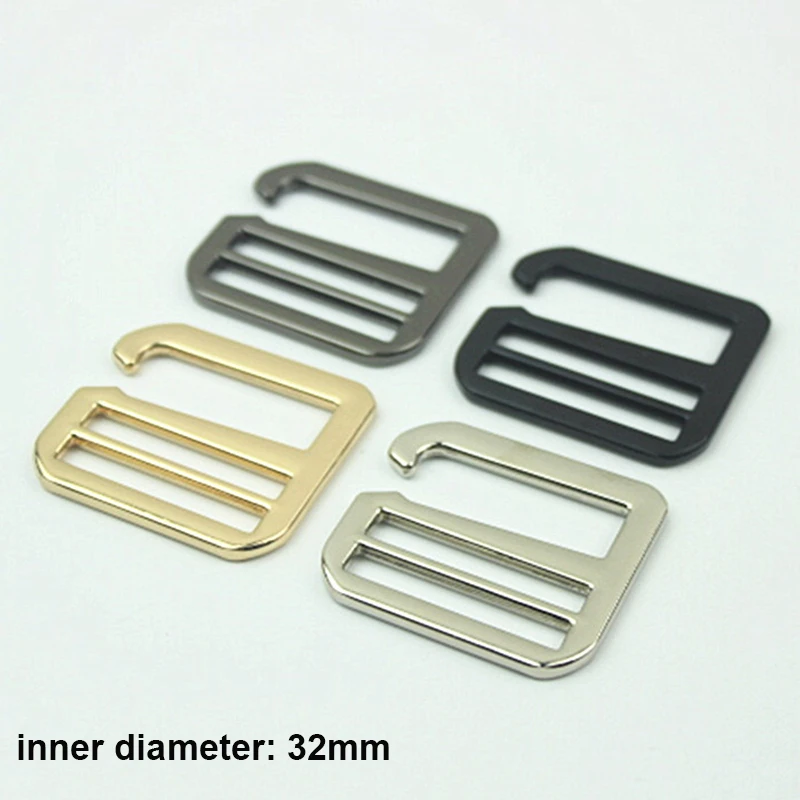 1piece Metal 6-shaped Adjuster Buckle Tri-glider Hook Clasp for DIY Leather Craft Bag Backpack Shoulder Strap Belt