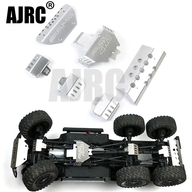 Metal Front Rear Guard Chassis Axle Armor For 1/10 Rc Crawler Car Traxxas Trx6 G63 Diy Op Parts