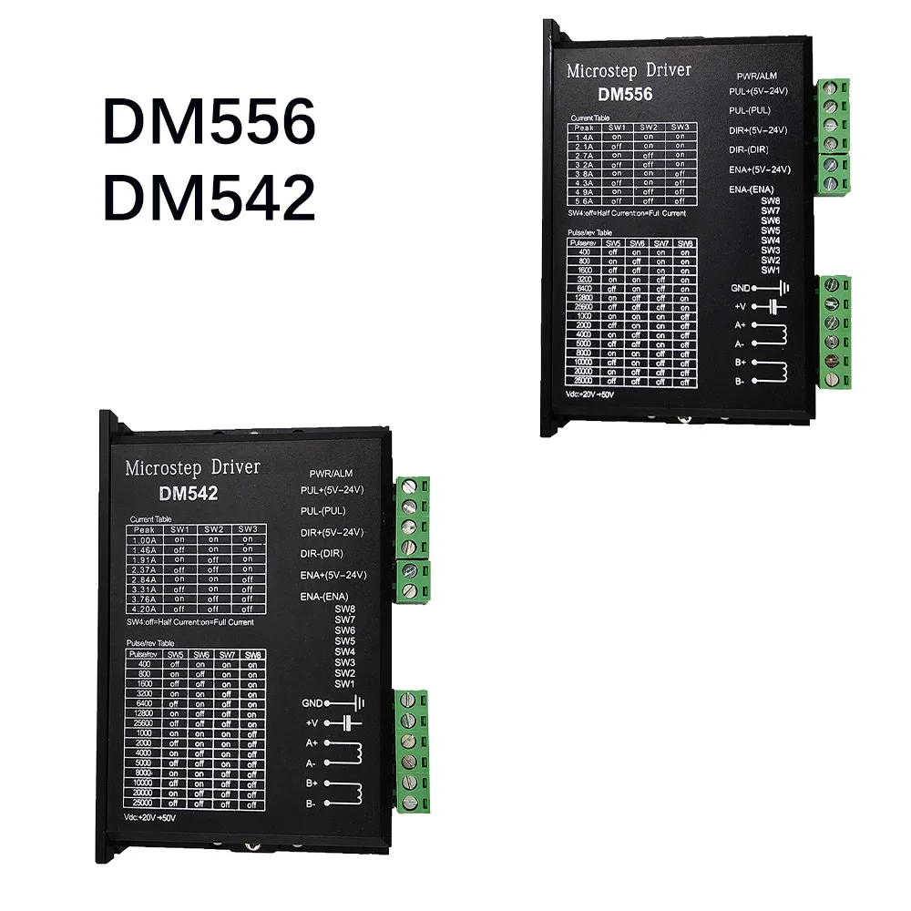 

Stepper motor controller DM542 DM556 2-phase digital 18-48 VDC 57 86 series motor is 4.2A