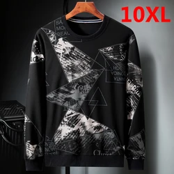 Men's Sweatshirts Plus Size 10XL Fashion Streetwear Pullover Oversize Spring Autumn Big Size Sweatshirt Tops Male O-neck HX484