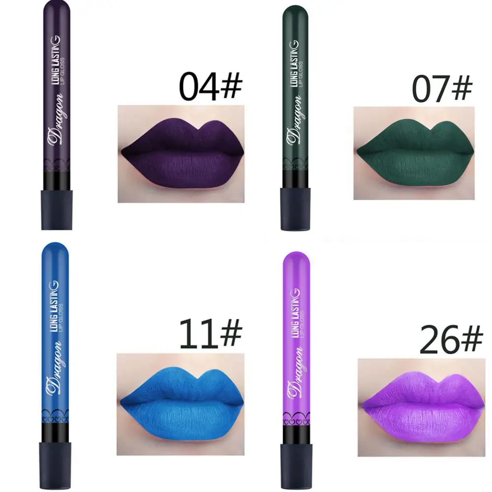 Hot Selling 28 Colors Velvet Makeup Lip Gloss Long Lasting Liquid Lipstick Matte Lip Tint Sexy Lipgloss Lip Cosmetics