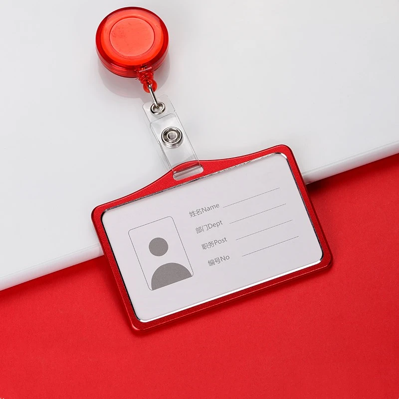 1pc Versenkbare Abzeichen Karte Halter Krankenschwester Arzt Ausstellung ID Name Karte Abzeichen Halter Schule Bürobedarf – Detail 8
