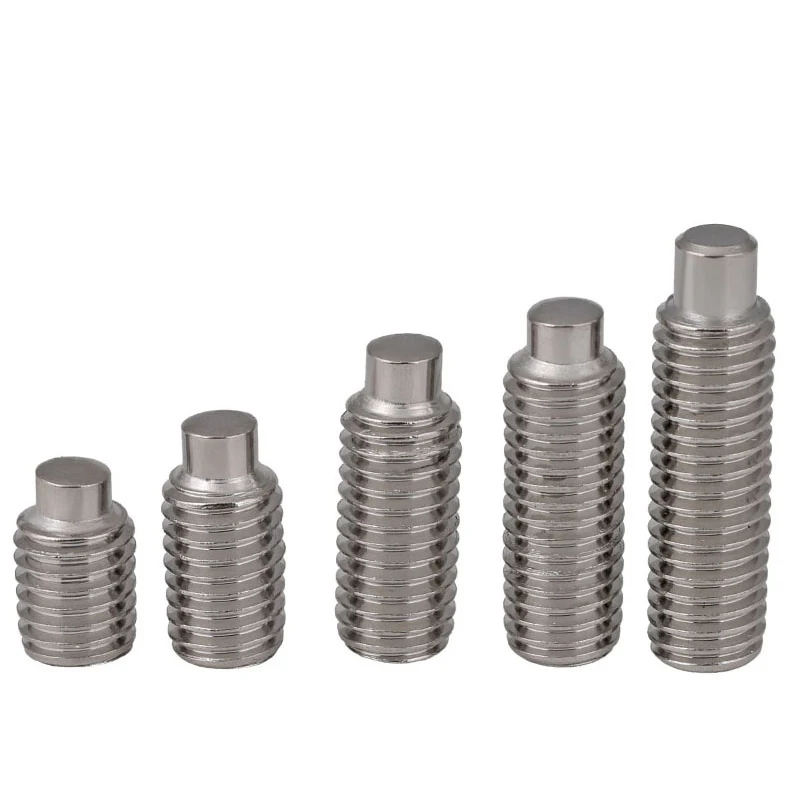 DIN915 نقطة الكلب عرافة مسدس المقبس نكش مجموعة مسامير M3 M4 M5 M6 M8 M10 304 الفولاذ المقاوم للصدأ ألين البراغي