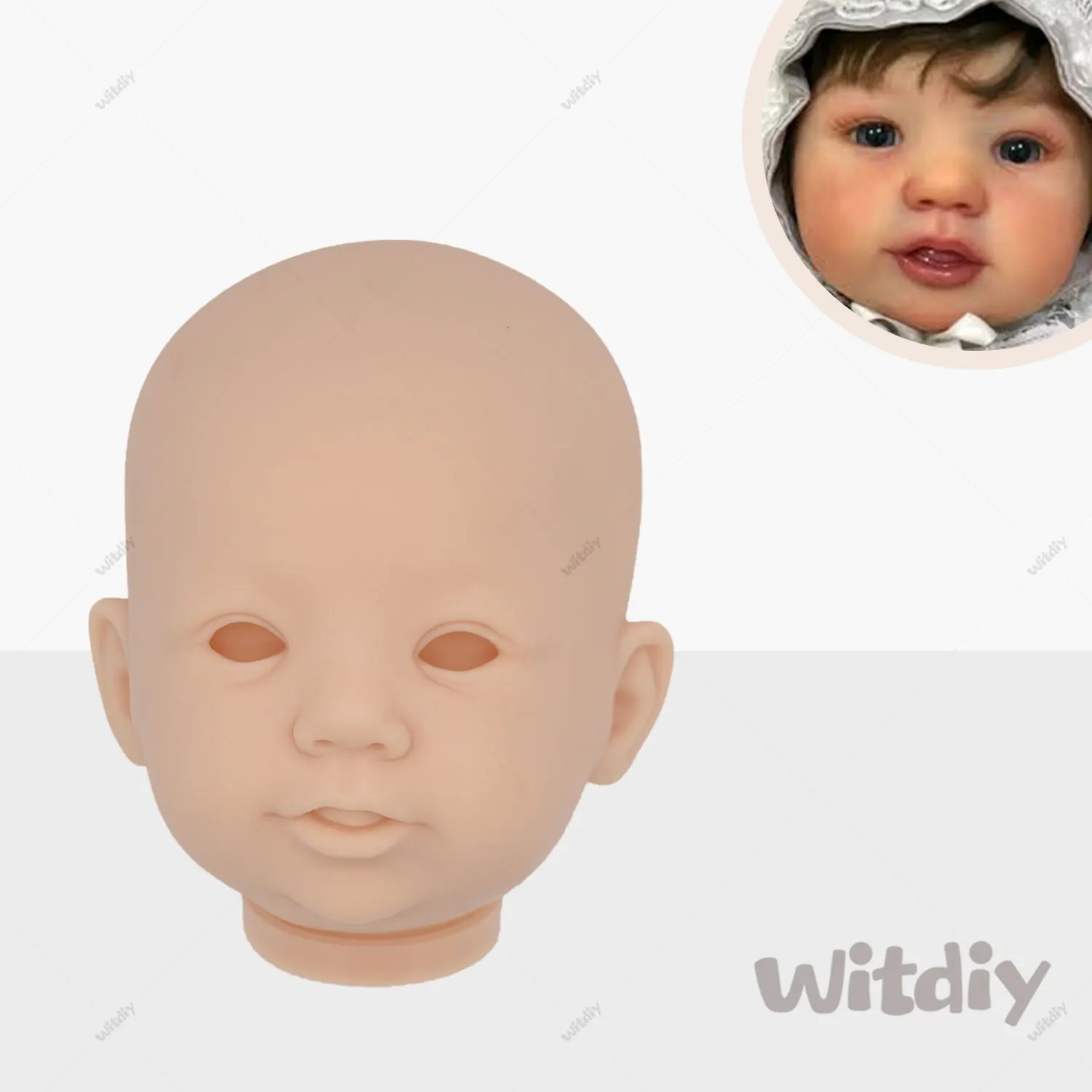 Witdiy Abigail 55 cm/21.65 inch new vinyl blank reborn doll baby unpainted kit/Give 2 gifts