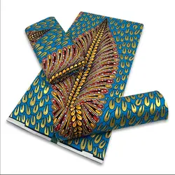 2024  African Golden Wax Fabric Cotton Stuff Rapper Batik Ankara Original High Quality New Material Pagne Maintenant