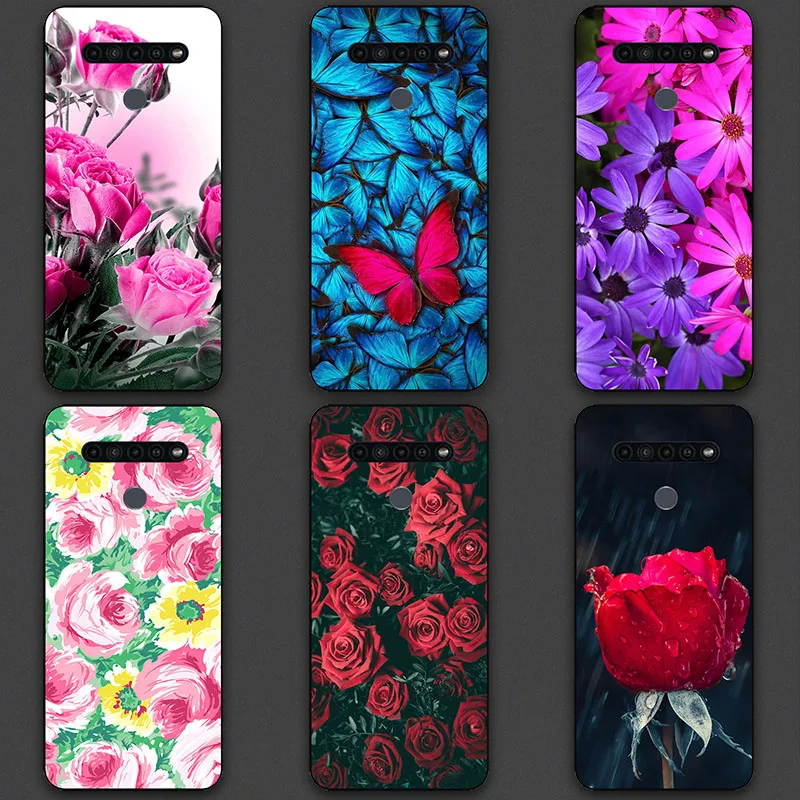 Soft TPU flower Phone Case Cover For LG K41S K51S K61 K51 K50 Q60 K50S K40S K40 K30 K20 K12 Plus Prime X4 X2 Aristo 4 Plus 2019