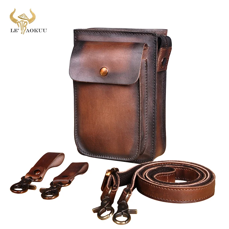 Brand Fashion Original Real Leather Multi-function Cross-body Satchel Bag Cigarette Case 6