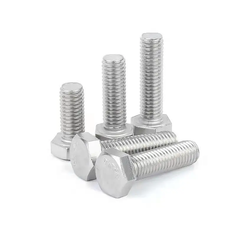 10pcs M6 M8 304 Stainless Steel Metric Threaded DIN933 External Hex Hexagon Head Cap Screw Bolt Thread Diamater 6mm 8mm