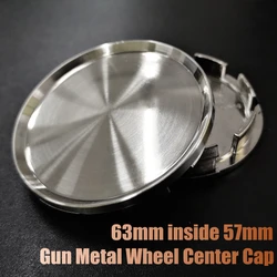 GTownworks 1pc Gun Metal Color 63mm(2.48IN) Alloy Wheel Center Cap fit for SEAT Cupra Leon Dodge Ram 1500 Dakota Rim Accessories