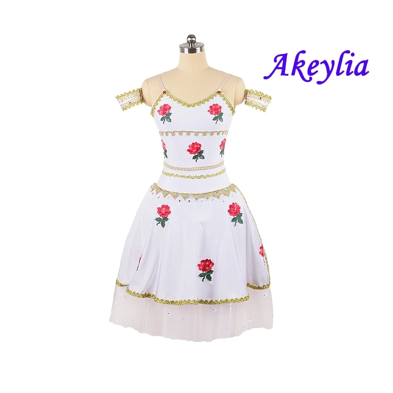 The Awakening of Flora Ballet Dress for girl professional Romantic Ballet Tutu flower fairy YAGP ballet costume Women JNBL164