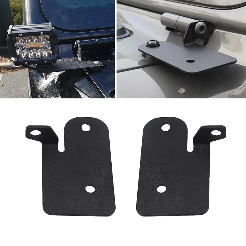 Windshield Hinge Light Mounting Bracket for Jeep Wrangler JL 2018-2020 Bracket Mount Holder for Led Bar Work Lights