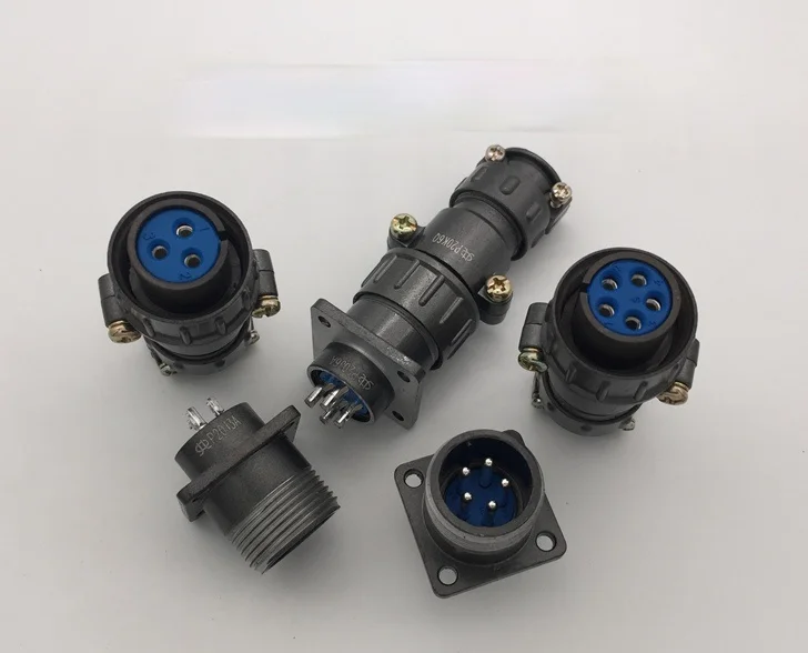 Tomada de tomada de aviação P20-2 núcleo 3 núcleo 4 núcleo 5 núcleo 7 núcleo circular conector industrial com furo 20mm