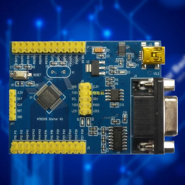 

N76E616 Development Board Learning Board Core Board with Serial Port Download 8051