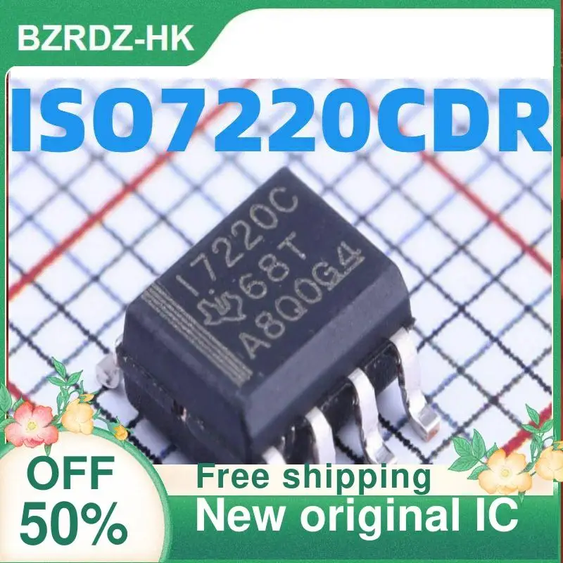 10PCS  ISO7220 ISO7220CDR I7220C 17220C ISO7220ADR SOP-8 New original IC