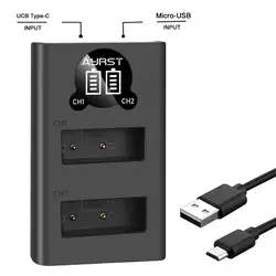 BLS-5 BLS5 Bls50 Dual USB Battery Charger with display screen for Olympus OM-D E-M10, PEN E-PL2 E-PL5 E-PL6 E-PL7 E-PL8 E-PM2