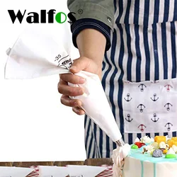 WALFOS 100% Cotton 30/40/50cm Icing Cream Squeeze Bag Icing Piping Nozzles Bag Pastry Cupcake Tips Baking Cake Decorating Tools