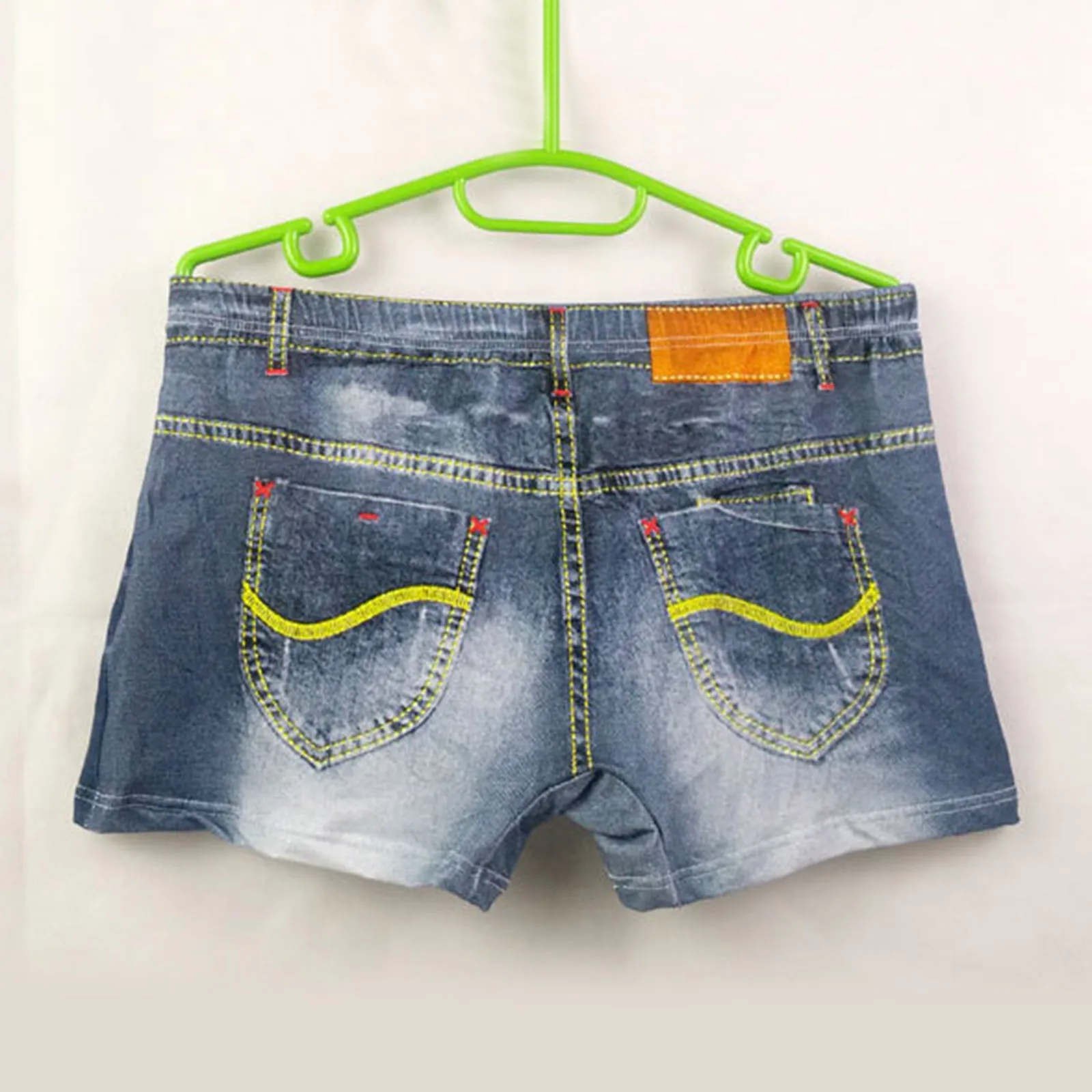 Nieuwe Mode Merk Mannen Denim Ondergoed 3d Sexy Boxers Jeans Shorts Classic Print Boxers Heren Cowboy U Bolle Pouch Underpants