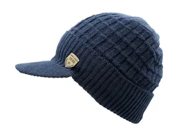 Connectyle – bonnet de tête de mort en tricot épais pour homme et femme, bonnet à manchette, doublure polaire, chaud, casquette de Ski, nouveauté hiver