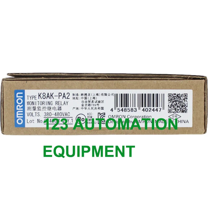 Imagem -02 - Authentic Novidades Omron K8ak-th11s Pm1 Pm2 Pa2 Pw2 Ph1 As2 Relé de Proteção da Seqüência de Fase