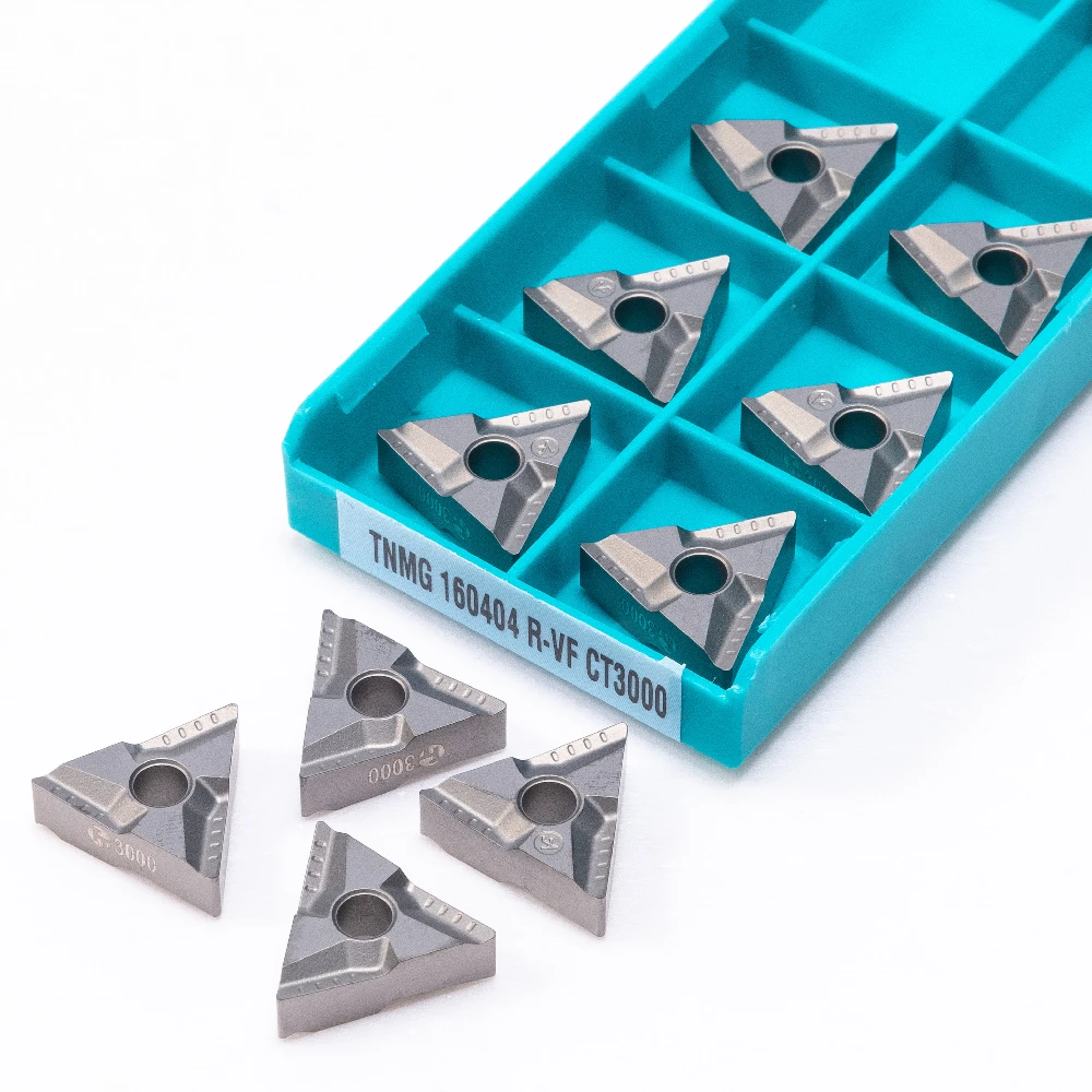 Imagem -03 - Torno Cnc Ferramenta de Metal Dureza Carbide Lâmina Final Fresa Inserção Tnmg 160404r Tnmg160408r Tnmg160404l Tnmg160404r vf Ct3000