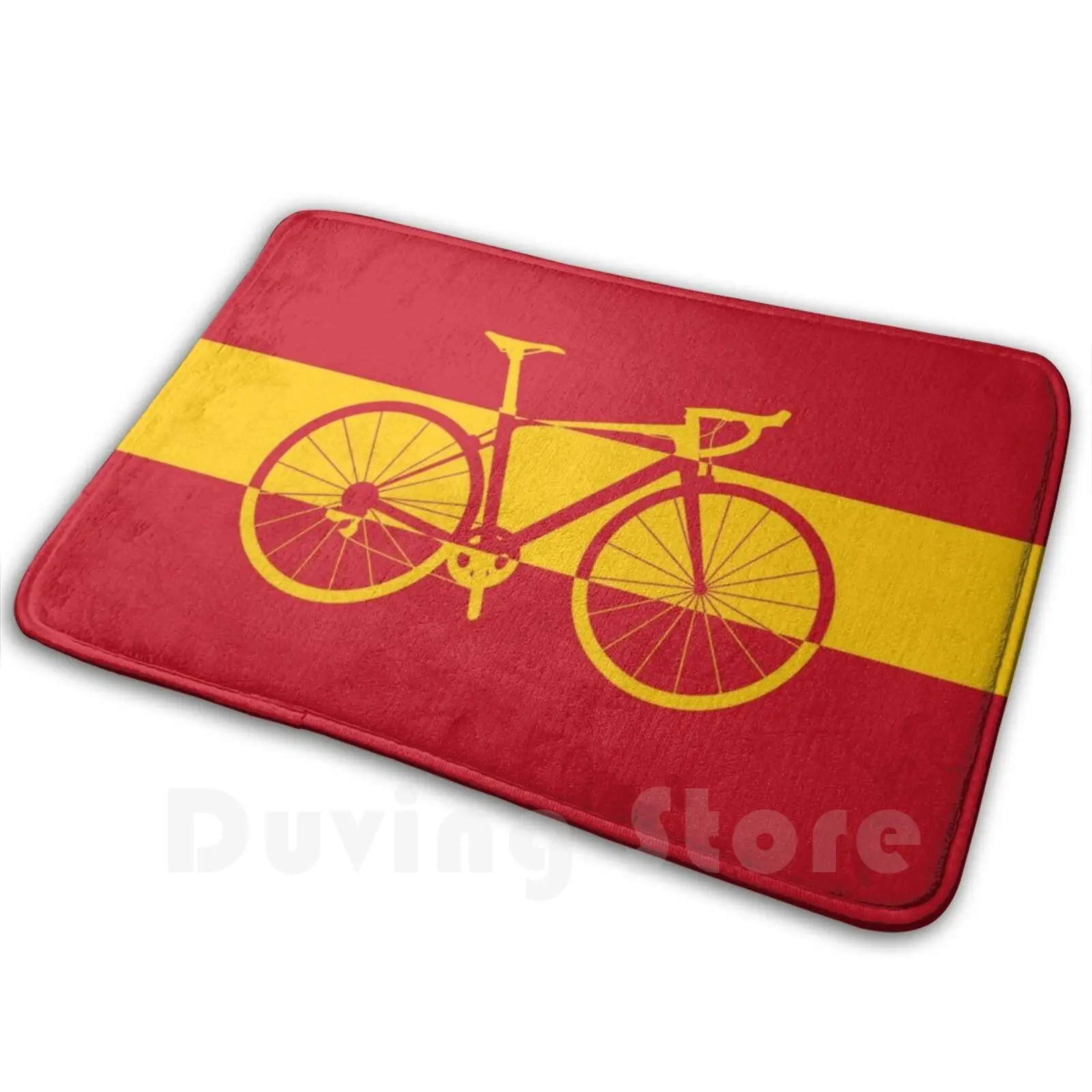 Bicycle Flag Spain Mat Rug Carpet Anti-Slip Floor Mats Bedroom Espanya Spania Spanish Seville Cyclist Flag Professional