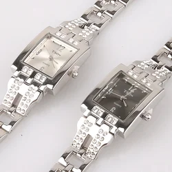 Relógio de pulso feminino ouro rosa, relógio de pulso aço inoxidável quartzo eletrônico à prova d'água