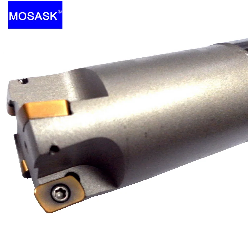 Imagem -02 - Mosask-asr Adaptador Cnc Cimentado Lâmina de Carboneto Ferramenta Cnc Alta Alimentação Corte Rápido Fresa Final Asr06 16 20 25 mm
