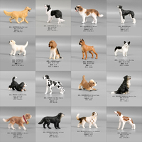 Simulation Dog Action Figures Figurine,Bulldog,Puppy,Bull Terrier Variety Pet Dog Hand Painted Models Collection Educational Toy