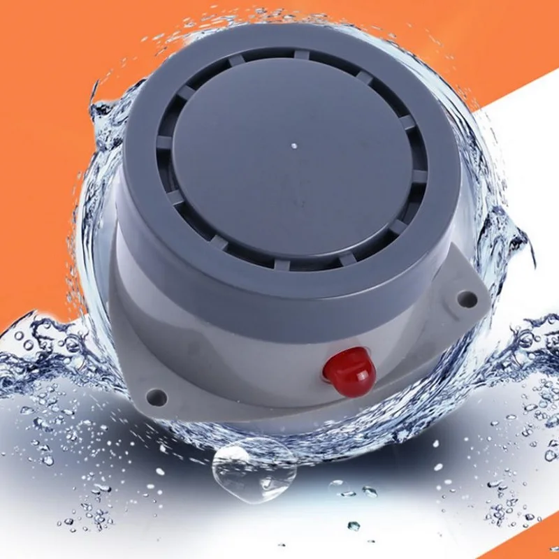 Wireless Water Leak Detector Alarm 110DB Waterproof Battery-Operated Audio Alerts for Bathroom Kitchen Home Security