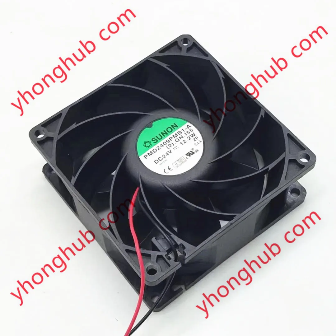 

SUNON PMD2409PMB1-A (2). GN.121 DC 24V 12.2W 92x92x38mm 2-Wire Server Cooling Fan