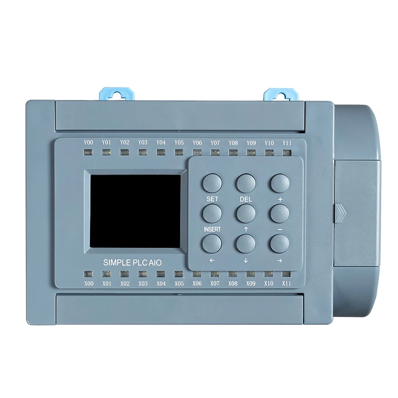 Huaqingjun 8-in 8-out ทรานซิสเตอร์เอาต์พุต PLC 2AI 0-10V 0-20mA RS485 Modbus PLC สําหรับเซนเซอร์