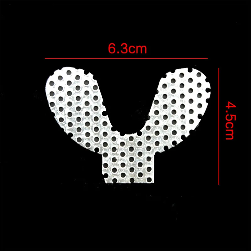 20pcs/bag Upper Lower Dental Lab Denture Materials Metal Palatal Reinforcement Mesh for Acrylic Partial Denture Materials