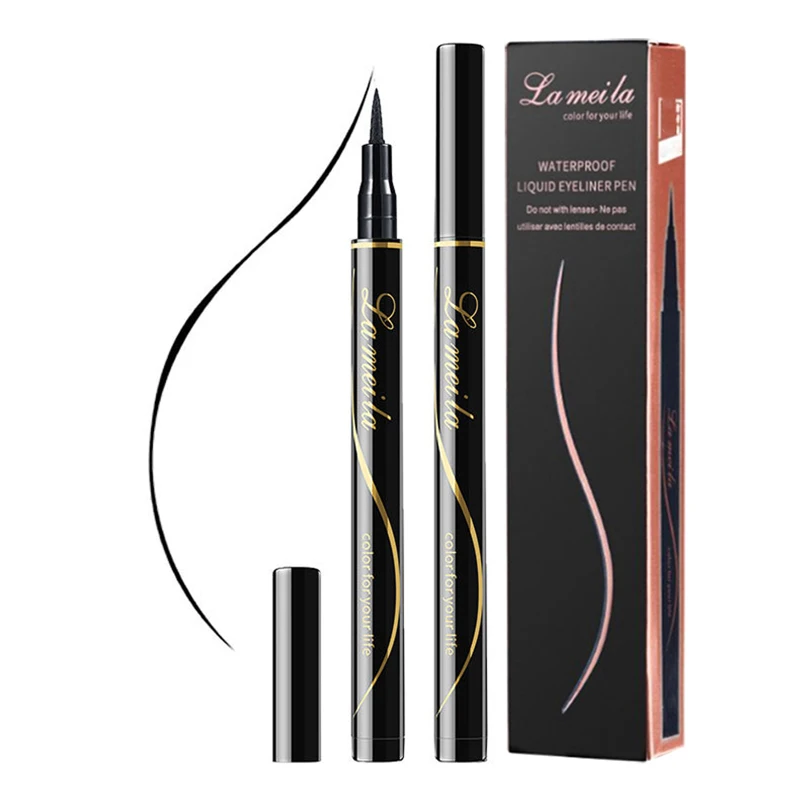 

Professional Black Eyeliner Fast Dry Long-lasting Waterproof Anti-oil Smooth Pen Not Blooming Liquid Women Eyeliner Makeup Tools