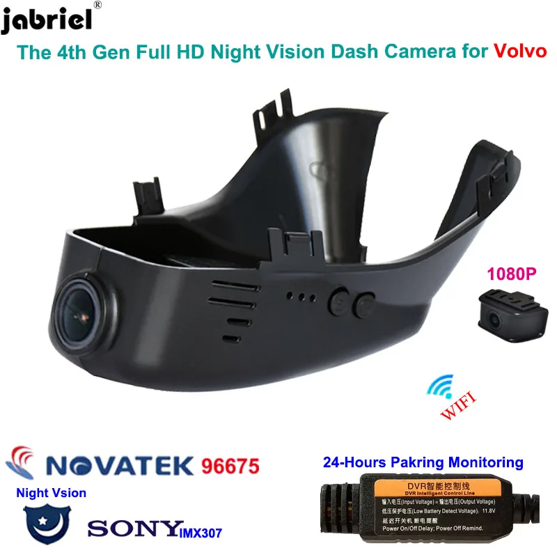 

Full HD 1080P Wifi 24H Night Vision dash cam car dvr rear camera for Volvo S60 S80 2012 2015 V40 V60 V70 XC60 XC40 XC70 XC90 S40