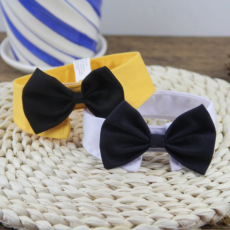 Pet Dog Cat Bow Tie Adjustable Collar Necktie Bowknot Necklace Dogs Accessories Pet Holiday Wedding Decoration Accessories