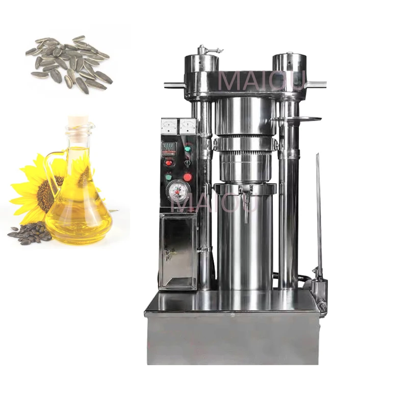 Industrial Small Capacity Cold Oil Press Machine Hydraulic Groundnut Palm Kernel Soybean Oil Processing Equipment