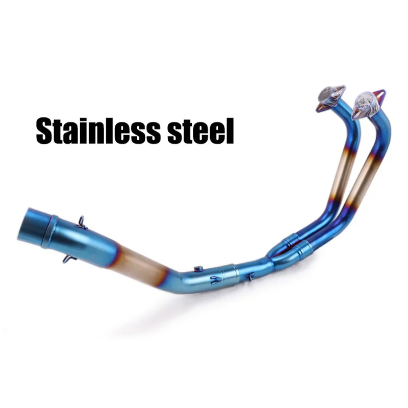 Motorcycle Exhaust Escape Modified Full Systems Front Middle Link Pipe Muffler Slip on YZF R3 R25 2014-2018 MT-03 2016-2018