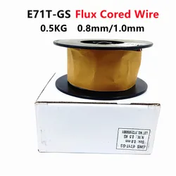 Flux Cored Wire para ferramentas de solda, Gasless Welding Wire, Wire Welding Powder, E71T-GS, fio sem gás, 0.8mm, 1.0mm, 0.5kg