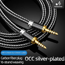 ATAUDIO HIFI 4.4mm do 4.4mm kabel audio HiFi OCC posrebrzany 4.4 z męskiego na męskie wzmacniacz HiFi kabel