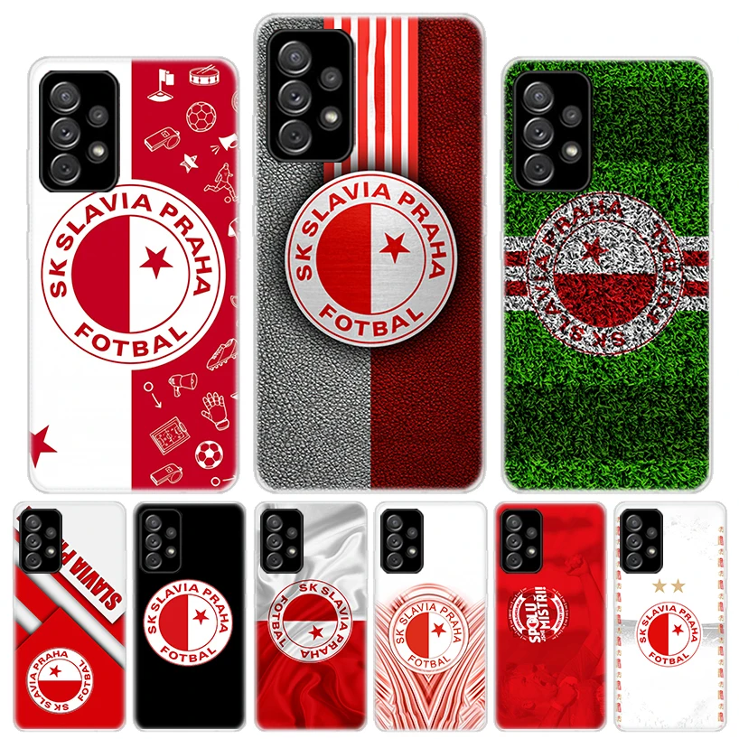 Sk Slavia Praha Czech Republic Phone Case For Samsung Galaxy A55 A54 A52 A53 A15 A14 A12 A13 A25 A24 A22 A23 A35 A34 A32 A33 A04