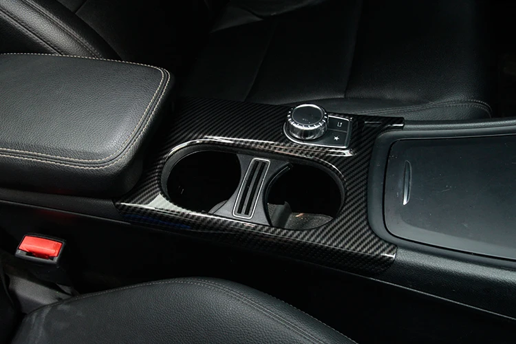LHD RHD Für Mercedes Benz A/GLA/CLA Klasse C117 W117 W176 X156 2012-2018 AMG ABS Carbon Faser Tasse Halter Abdeckung Trim Zubehör – Detail 7