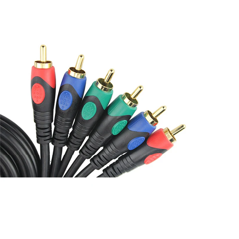 Ypbpr cable for blue ray dvd cable res green blue male to male video cable RGB for TV cable pure copper double shield