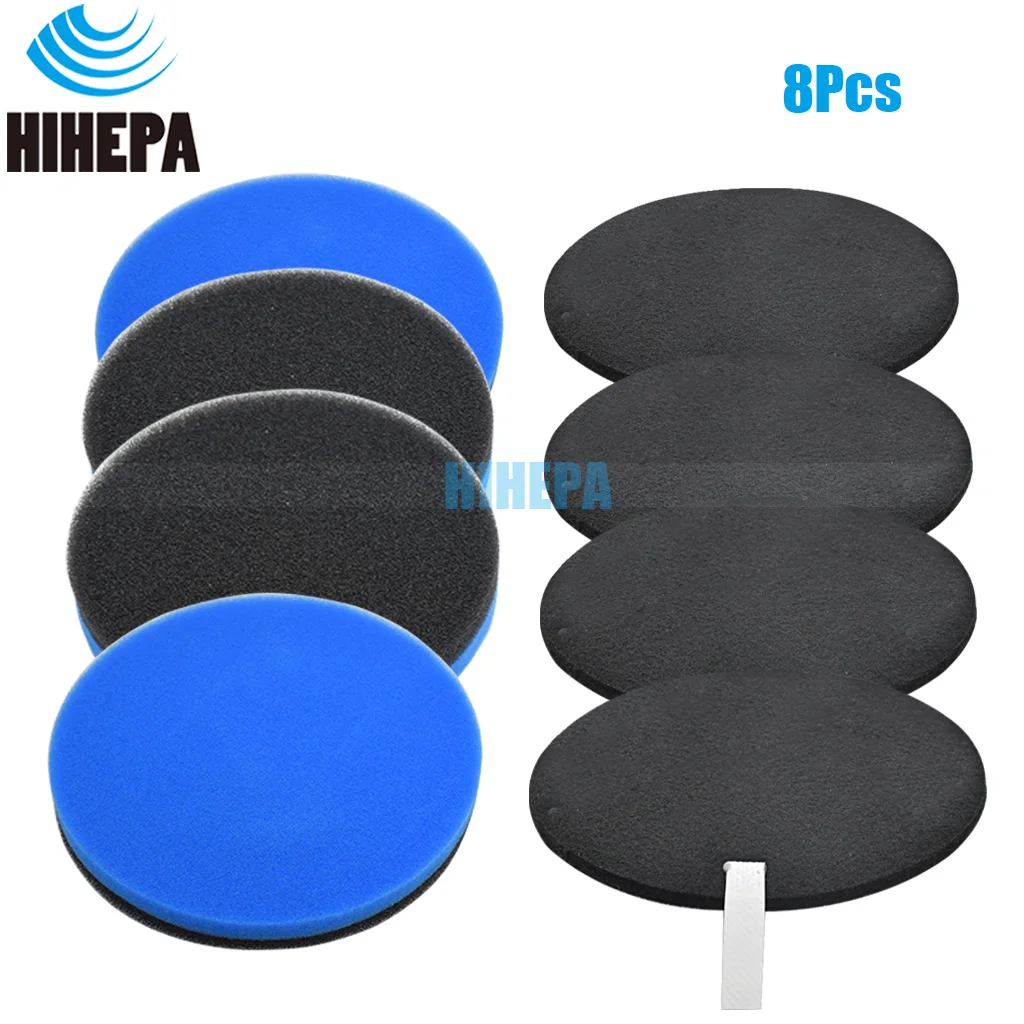 Bissell PowerGlide,Cleanview,Turbo,Pet 리프트 오프 진공 교체 필터에 맞는 8 Pcs 폼 및 탄소 섬유 필터 #12141,#1601792