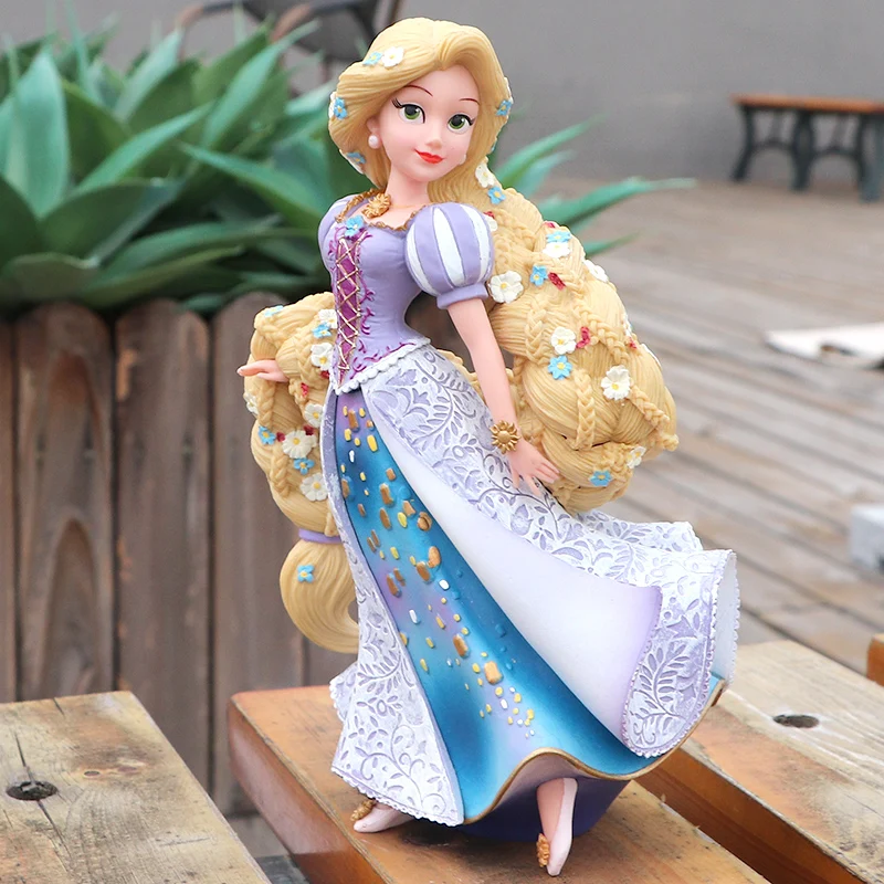 Disney Anime Tangled Action Figure Toys 19cm Princess Rapunzel Action Figure Toys Dancing Rapunzel  Gifts for Kids Girls