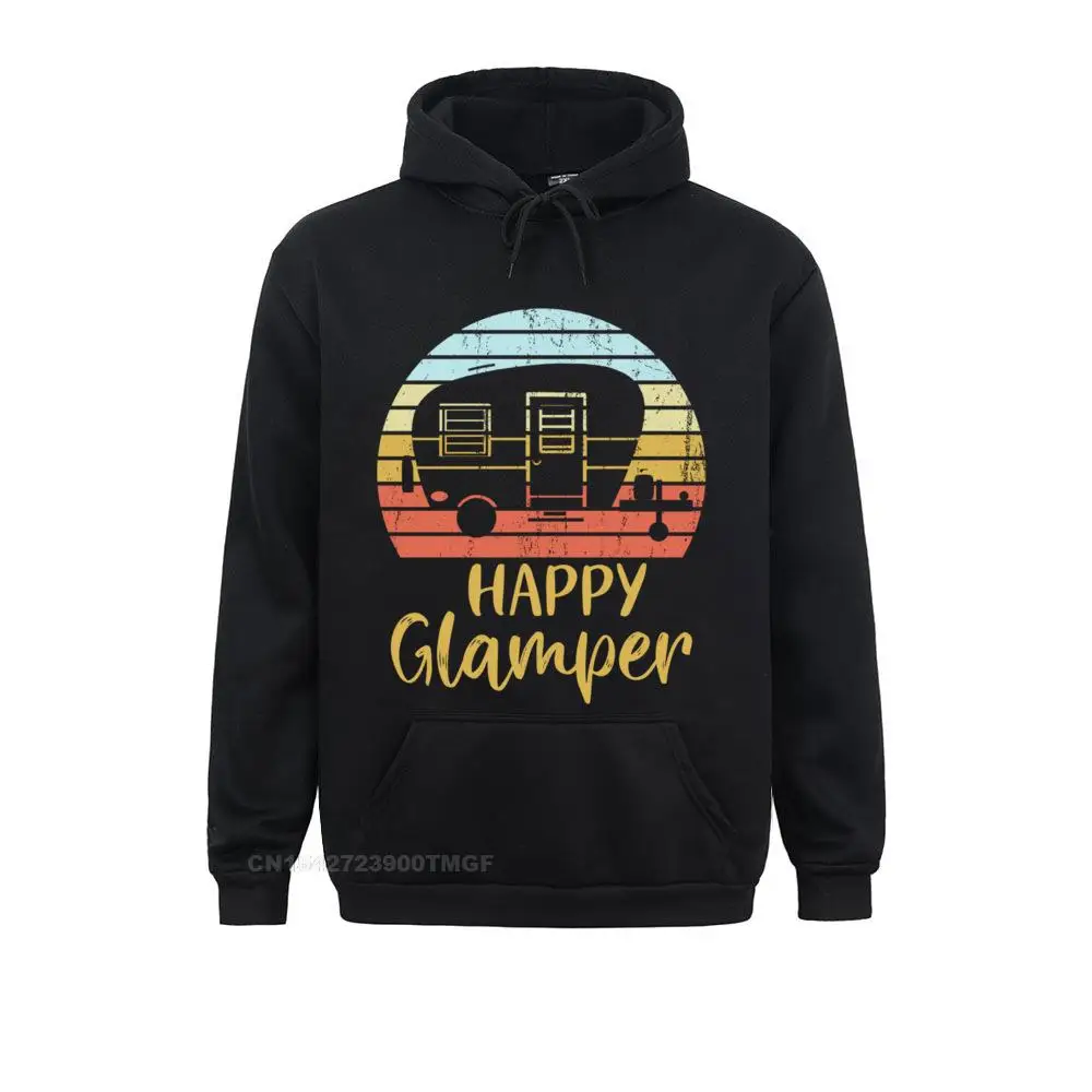 Happy Glamper Funny Glamping Glamper Queen of the Camper Pullover Hoodie Summer Hoodies Fashionable New Coming Sweatshirts