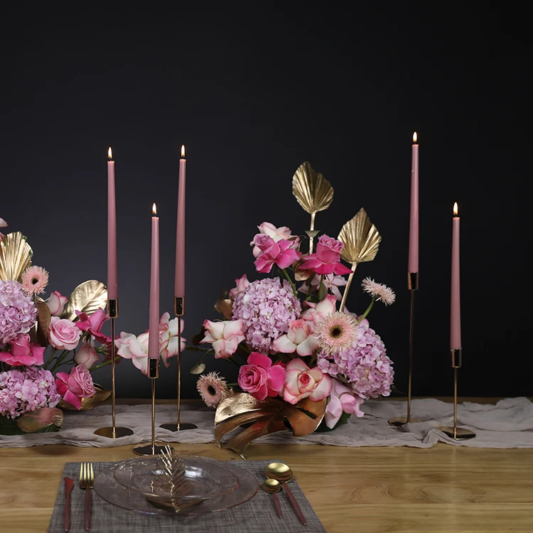 Long Taper Scented Candle Wedding Centerpieces For Tables Wedding Souvenir Banquet Candlelight Dinner Home Decorative Candles