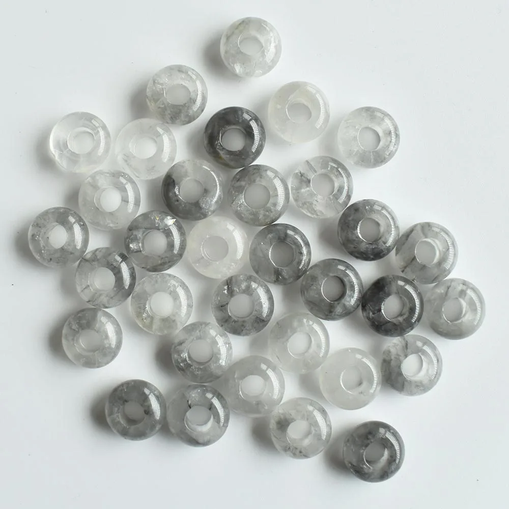 2020 Modische, hochwertige Natursteinperlen in runder Form mit großem Loch für Armbandanhänger, 50 Stück/Los, Großhandel, kostenloser Versand – Detail 23