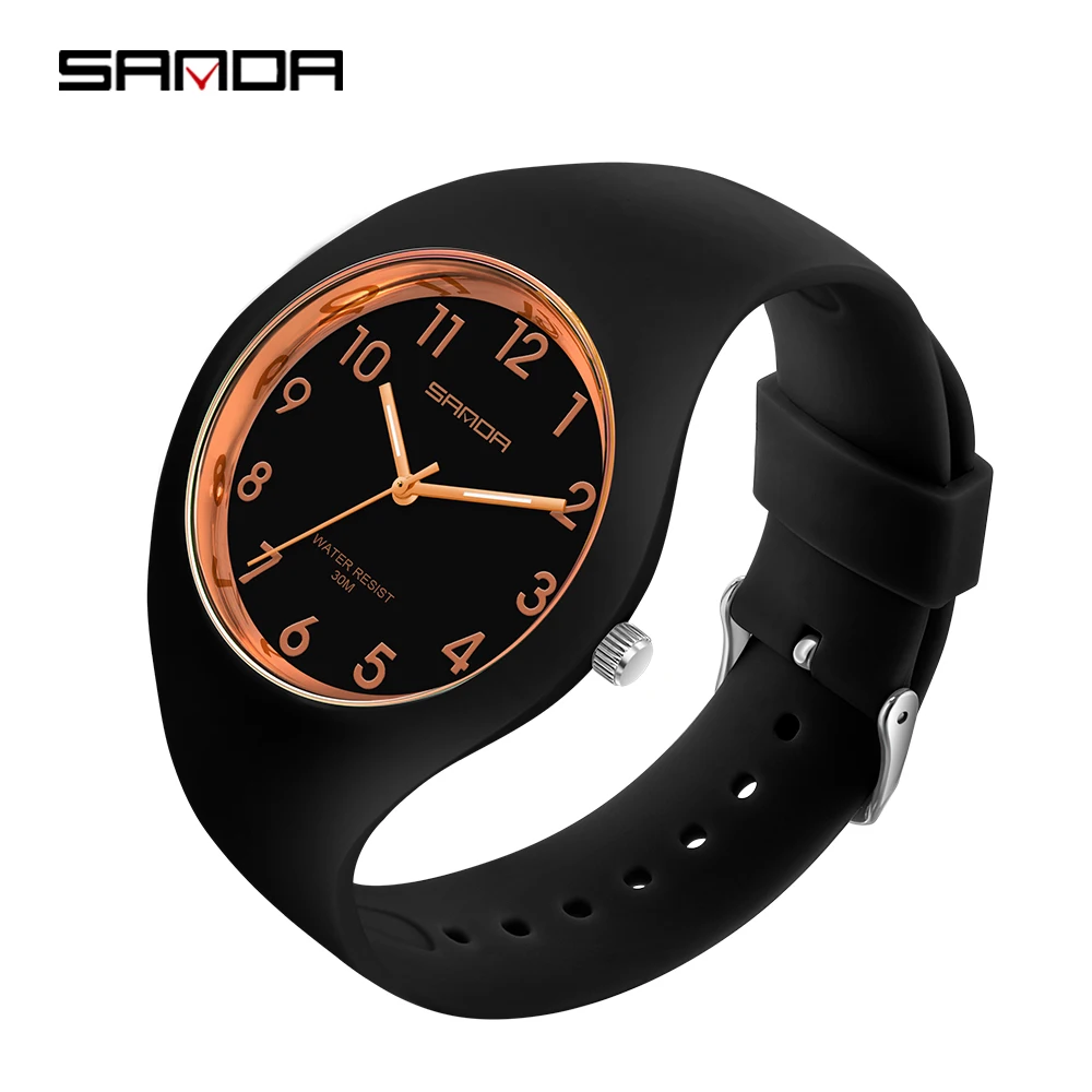 SANDA Brand Children\'s Watches Fashion Kids Silicone Waterproof Quartz Wristwatch Boys Sport Watches For Girls Gift Clock 2023